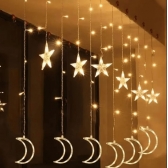 Pisca Cascata 138 Led 3 Metros 110V Branco Quente Fio Transparente - Natal