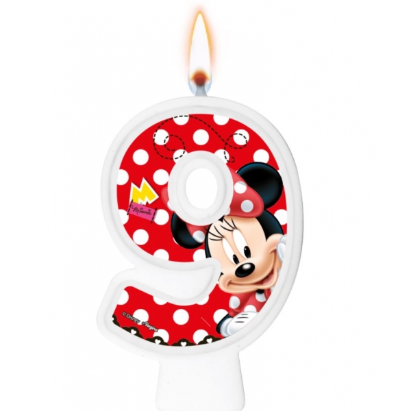 Vela Numeral Red Minnie Regina Festas - Temas Infantis