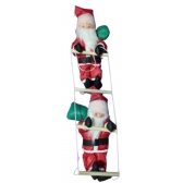 Enfeite Natal Papai Noel Duplo na Escada - Natal