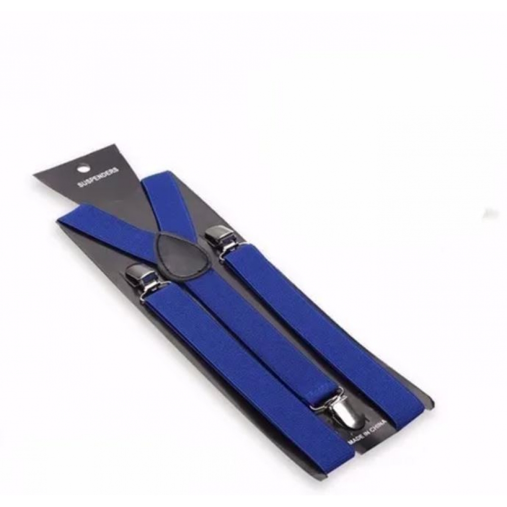 Suspensório Ajustável Infantil Liso Azul Royal - Acessórios Para fantasia