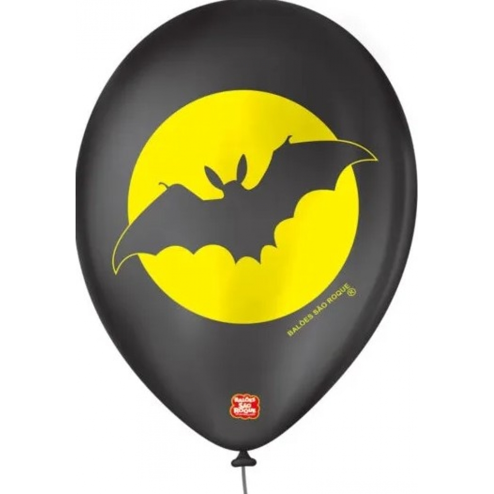 Balão Halloween Morcego c/25 Balões São Roque - Balões