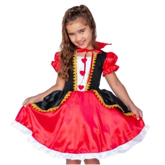 Fantasia Rainha de Copas Infantil Rei Eli Ana