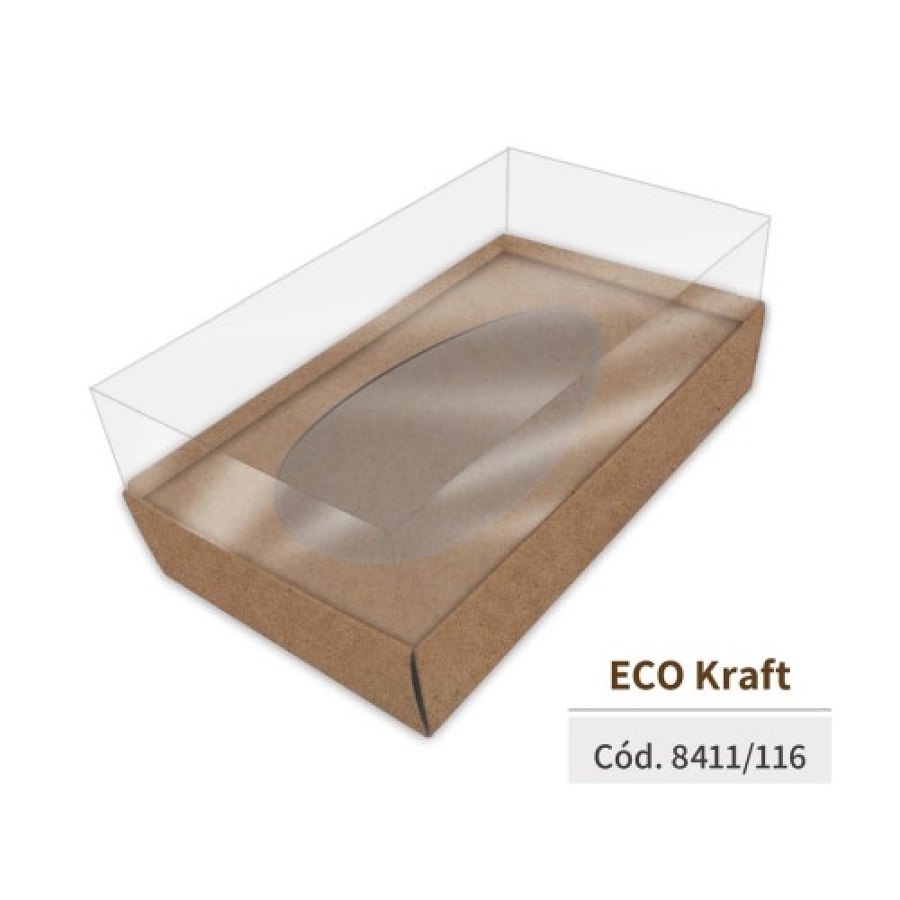 Caixa P/1 Ovo de Colher 100g/150g Kraft Kaixote - Páscoa