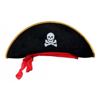 Chapéu Pirata Lenço Vermelho