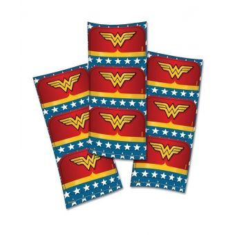 Adesivo Retangular Mulher Maravilha c/12 Festcolor