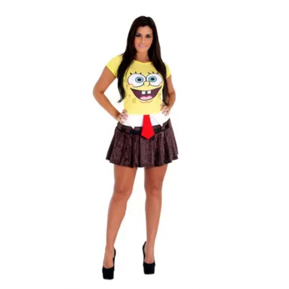 Fantasia Bob Esponja Feminina Heat Girls Sulamericana - Outlet