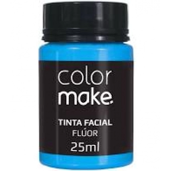 Tinta Facial Líquida 25ml Flúor Azul Colormake