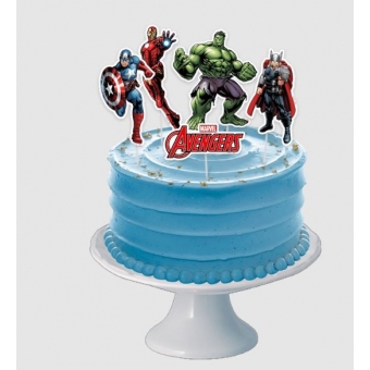 Decoração de Bolo Avengers Animated c/4 Regina Festas