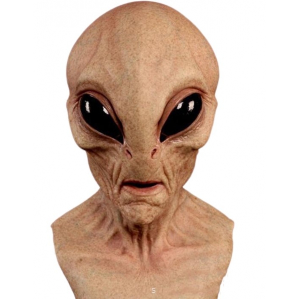 Máscara Látex Alienígena Inteira Importada - Acessórios para fantasia