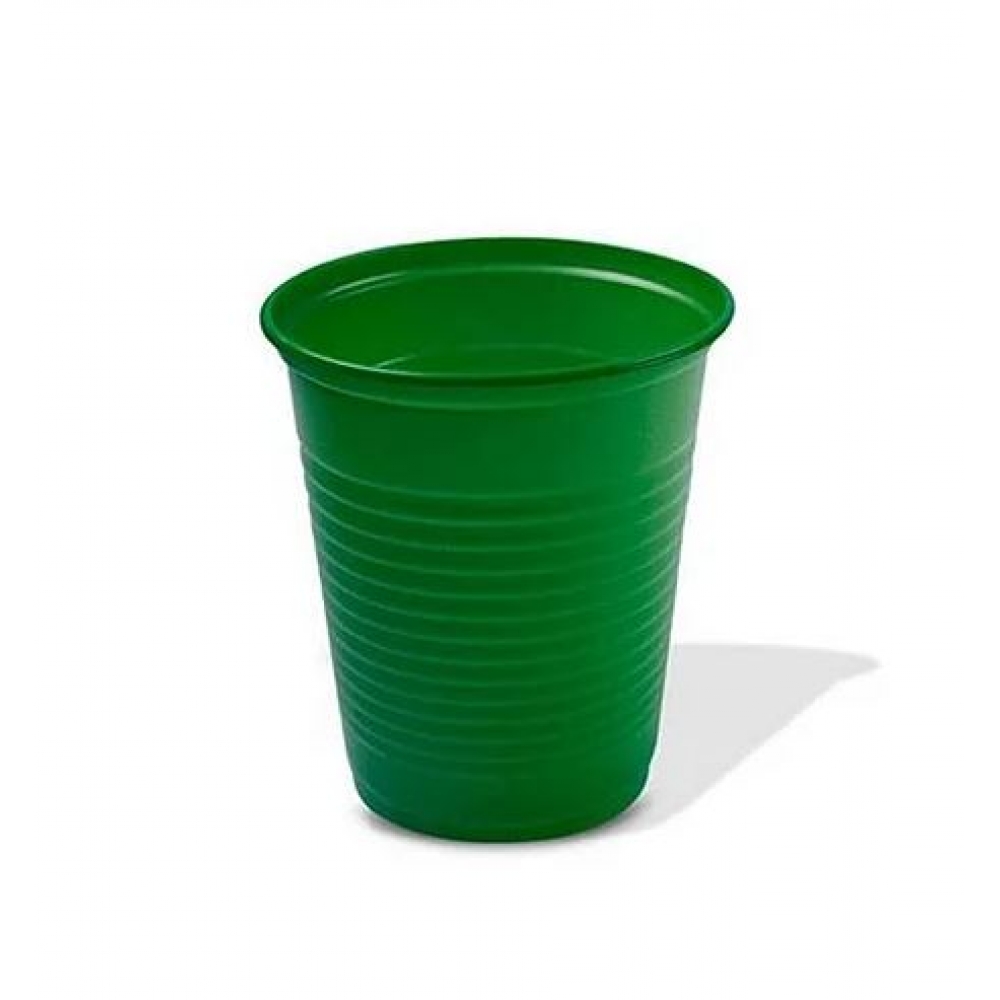 Copo Plástico 200ml Biodegradável Verde Escuro c/50 Trik Trik - Descartáveis