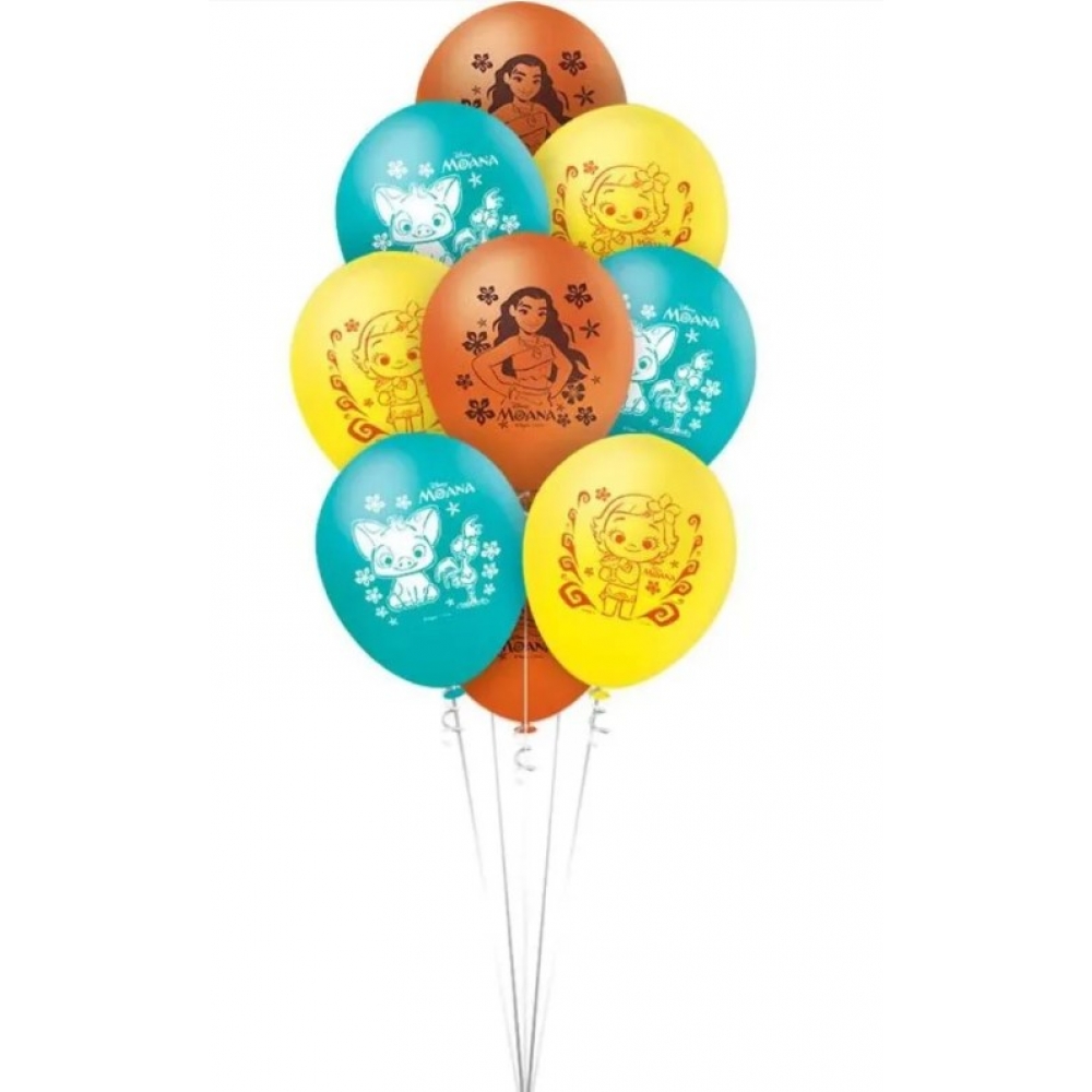 Balão Especial 9 Moana Disney c/25 Regina Festas - Temas Infantis