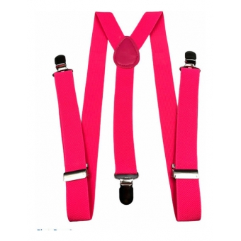 Suspensório Ajustável Adulto Liso Pink