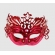 Máscara Veneza Metálica Glitter Vermelha - Máscaras