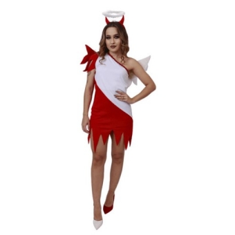 Fantasia Anjo VS Diabo Adulto Sulamericana