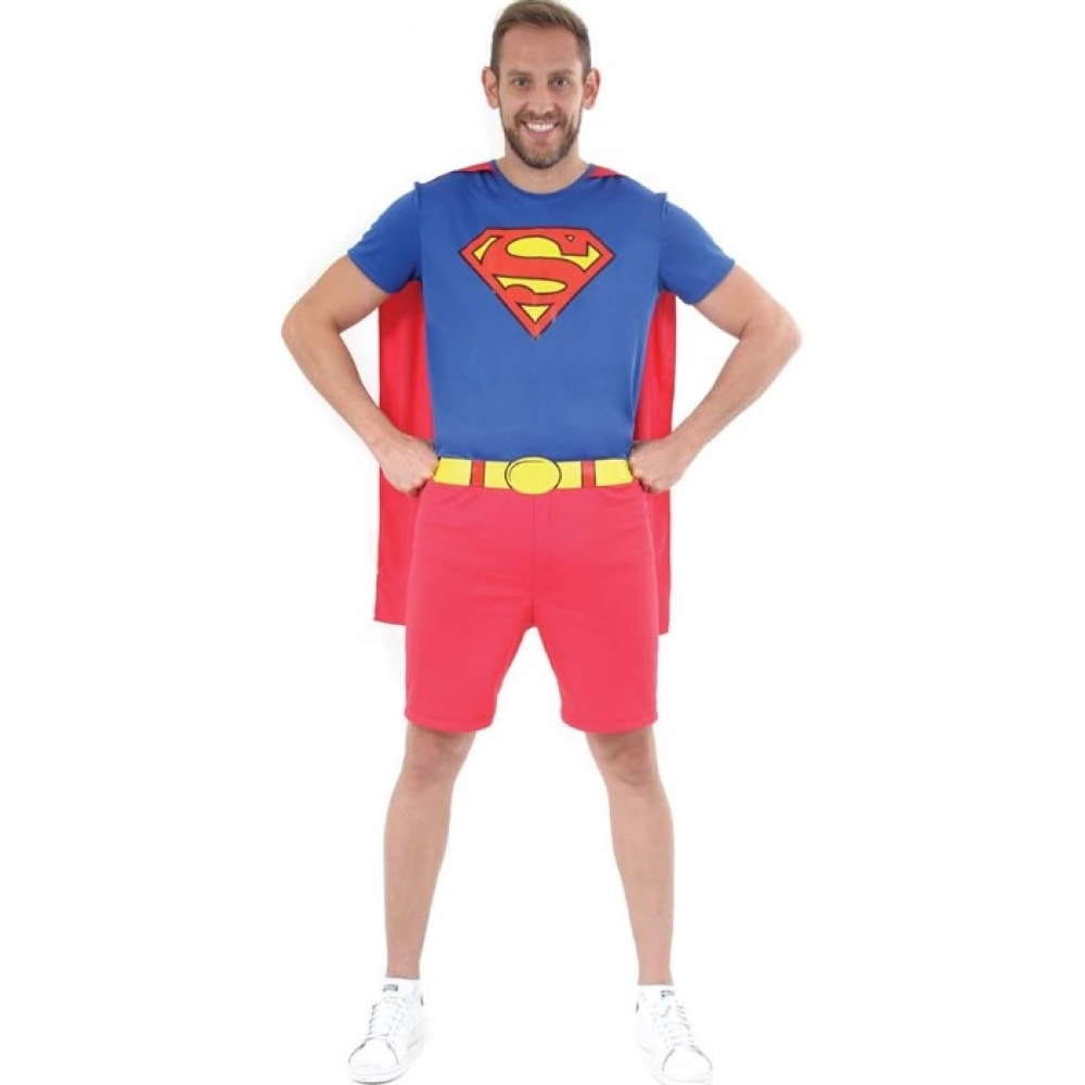 Fantasia Super Homem Curto Adulto Sulamericana - Fantasias Adultos