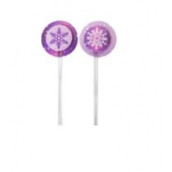 Pick Para Cupcake Flocos de Neve Lilás c/12 Glacê