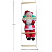 Enfeite Natal Papai Noel na Escada - Natal