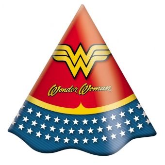 Chapéu Cone Mulher Maravilha c/8 Festcolor