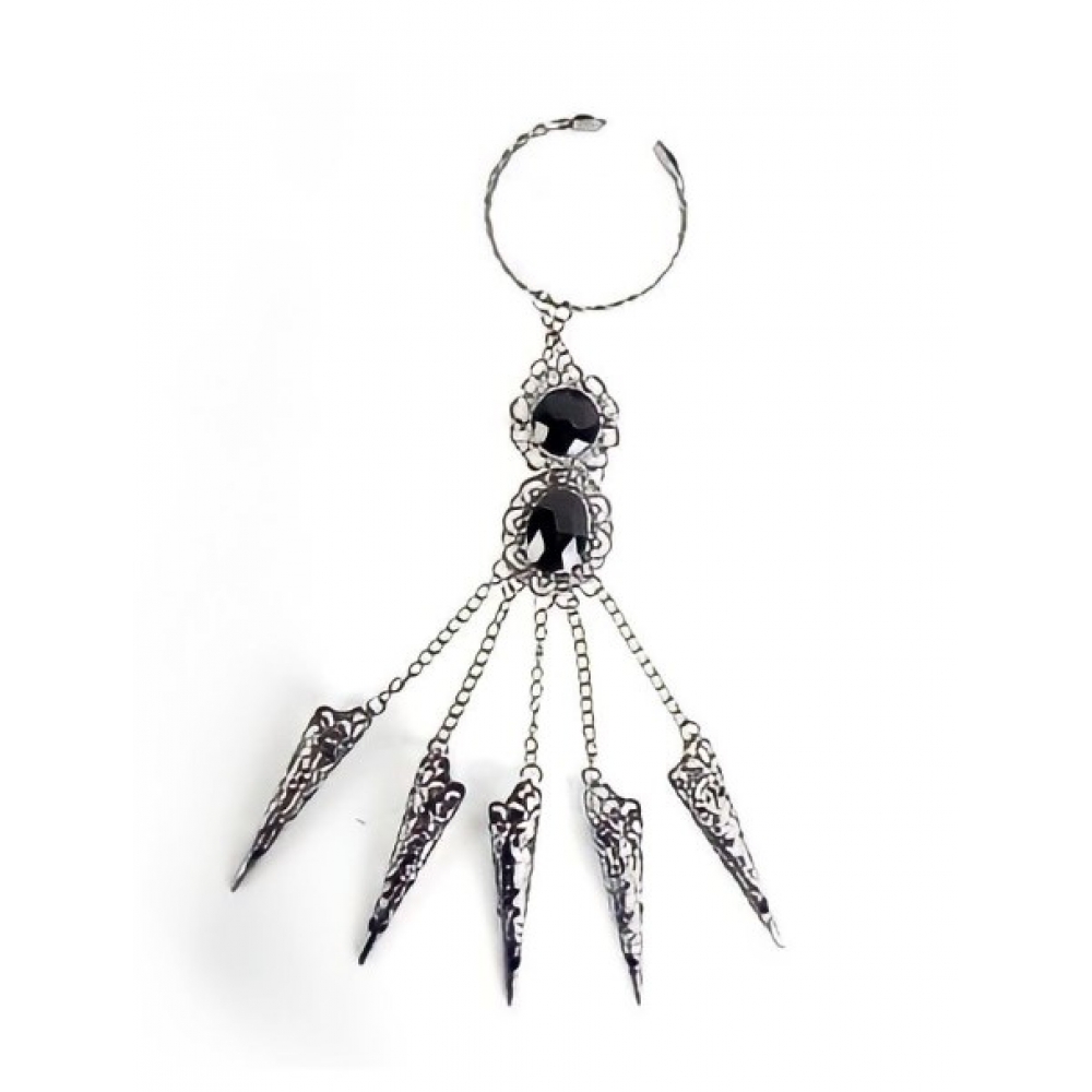 Luva Halloween Feminina Com Unhas de Metal - Acessórios para fantasia