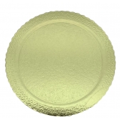 Cakeboard de Papel Dourado 28cm Ultrafest - Descartáveis