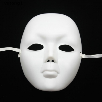 Máscara Plástica Rosto Inteiro Branco