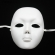 Máscara Plástica Rosto Inteiro Branco - Máscaras