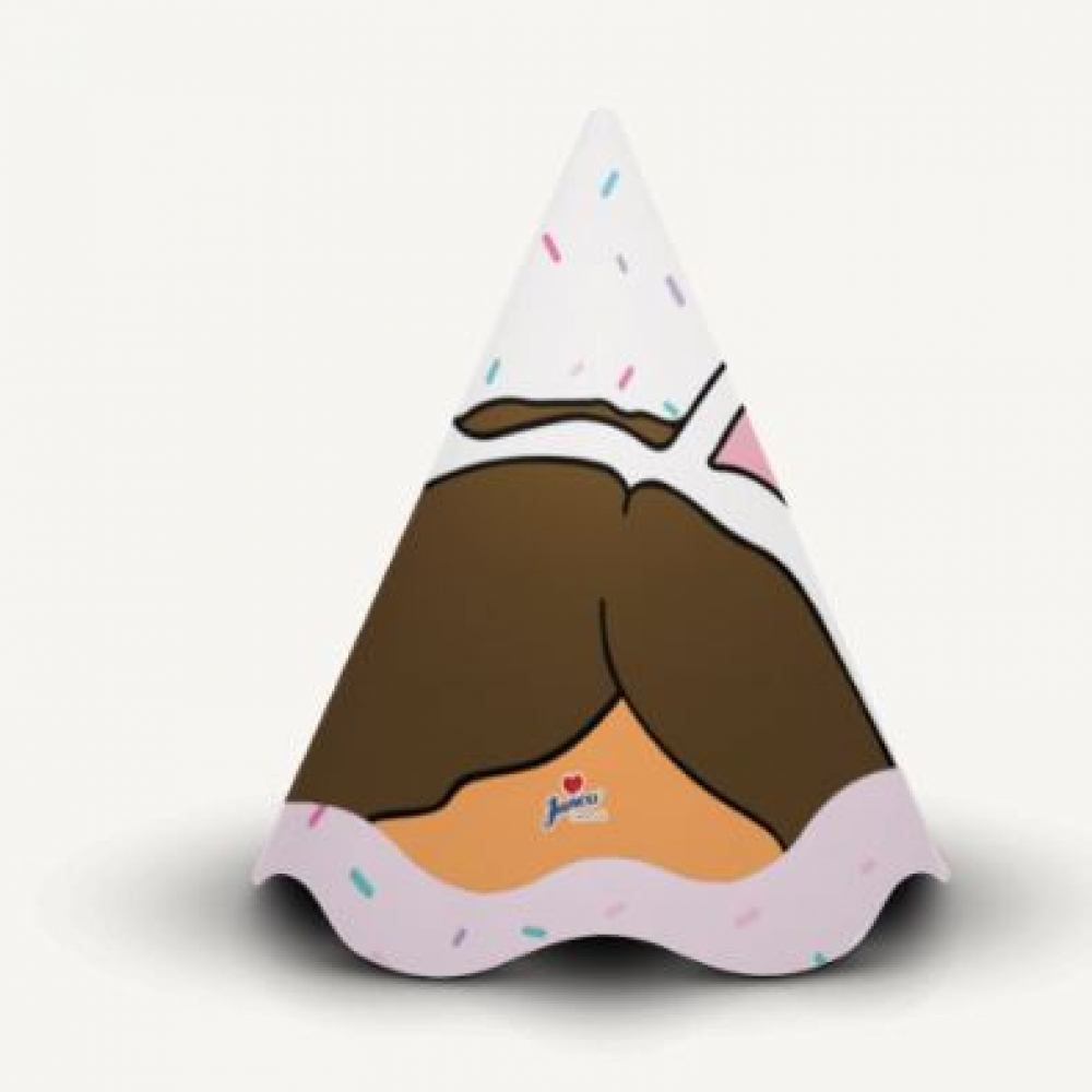 Chapéu Cone Casa da Bibi e Gatinhos c/8 Junco - Temas infantis