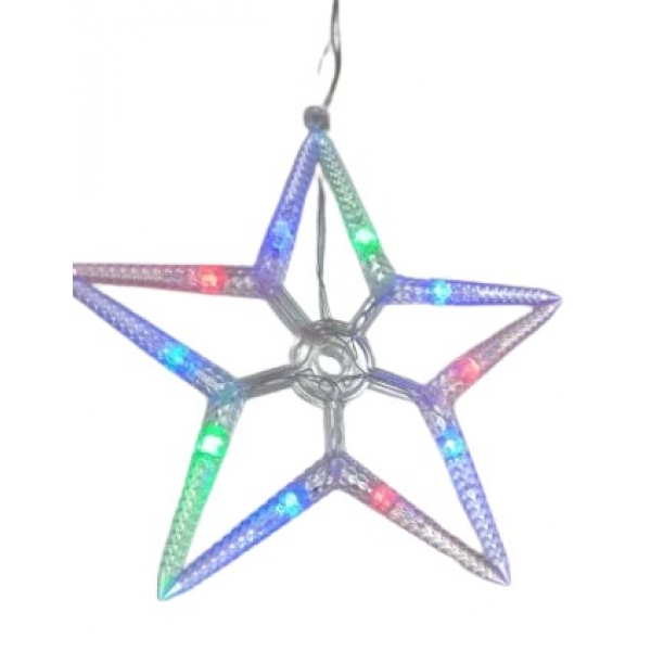 Pisca Cascata Estrelas Coloridas 2,5 Metros - Natal