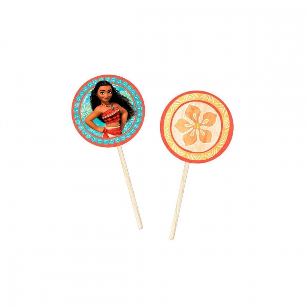 Picks Para Doces Moana c/8 Regina Festas - Temas Infantis