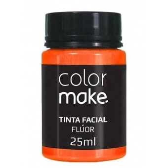 Tinta Facial Líquida 25ml Flúor Laranja Colormake