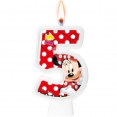 Vela Numeral Red Minnie Regina Festas - Temas Infantis