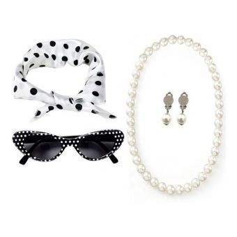 Kit Fantasia Anos 50 Com 4 Peças