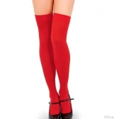 Meia 7/8 Lisa Vermelho Adulto - Acessórios para fantasia