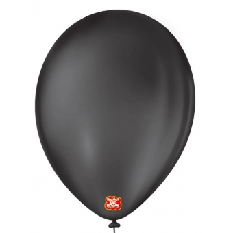Balão 9 Liso Preto Ébano c/50 São Roque