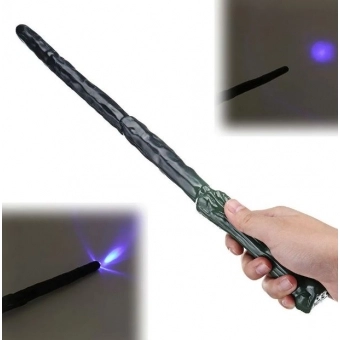 Varinha Bruxo Harry Plástica Com Luz e Som Importada