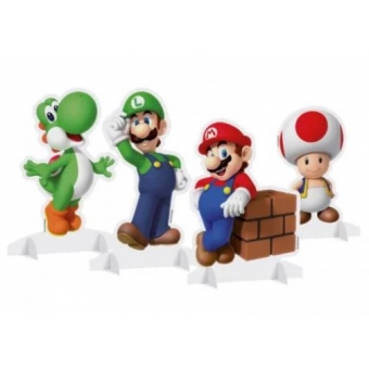 Silhueta Decorativa de Mesa Super Mário c/4 Cromus