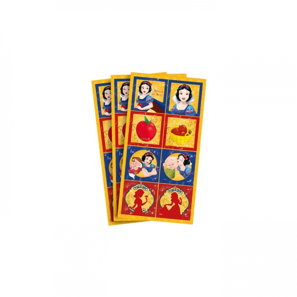 Adesivo Quadrado Branca de Neve Clássica c/24 Regina Festas - Temas Infantis