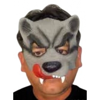 Máscara Látex Lobo Mau Metade Spook