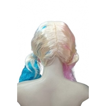 Peruca Sintética Arlequina Com Mechas