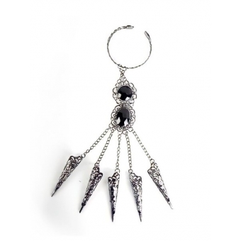 Luva Halloween Feminina Com Unhas de Metal
