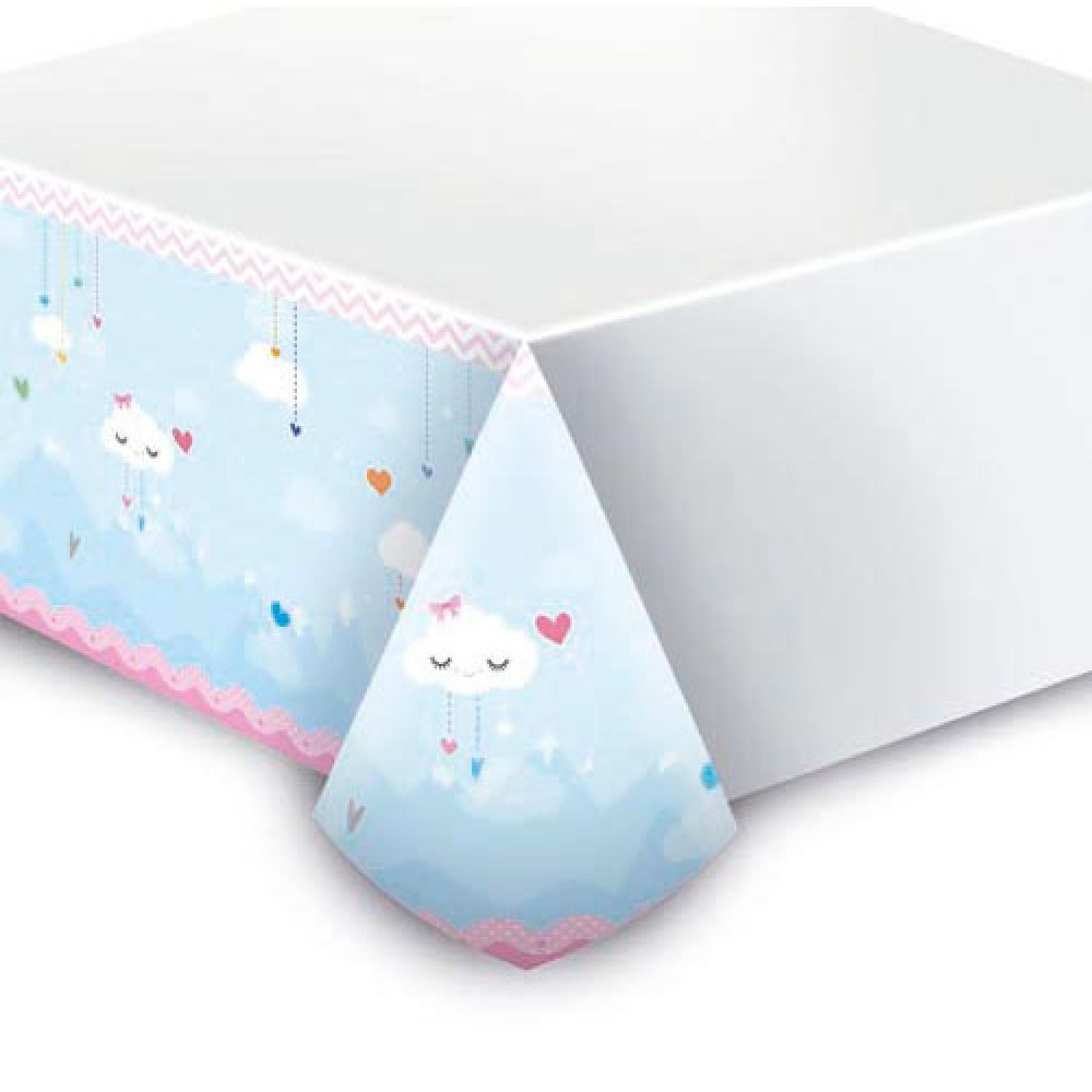 Toalha Plástica de Mesa Chuva de Amor Junco - Temas Infantis