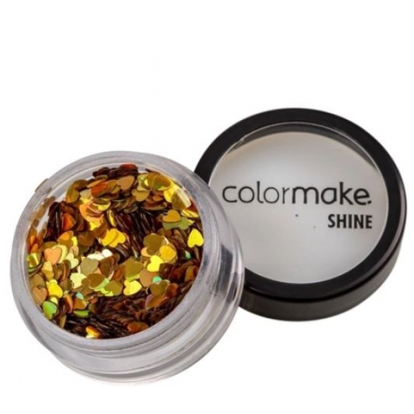 Glitter Formatos 2g Coração Ouro Colormake - Maquiagem