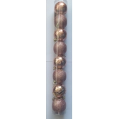 Enfeite Bola Natalina Decorada Mista Ouro Velho 6cm c/8 - Natal
