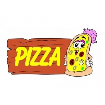 Placa Junina E.V.A Pizza Grintoy
