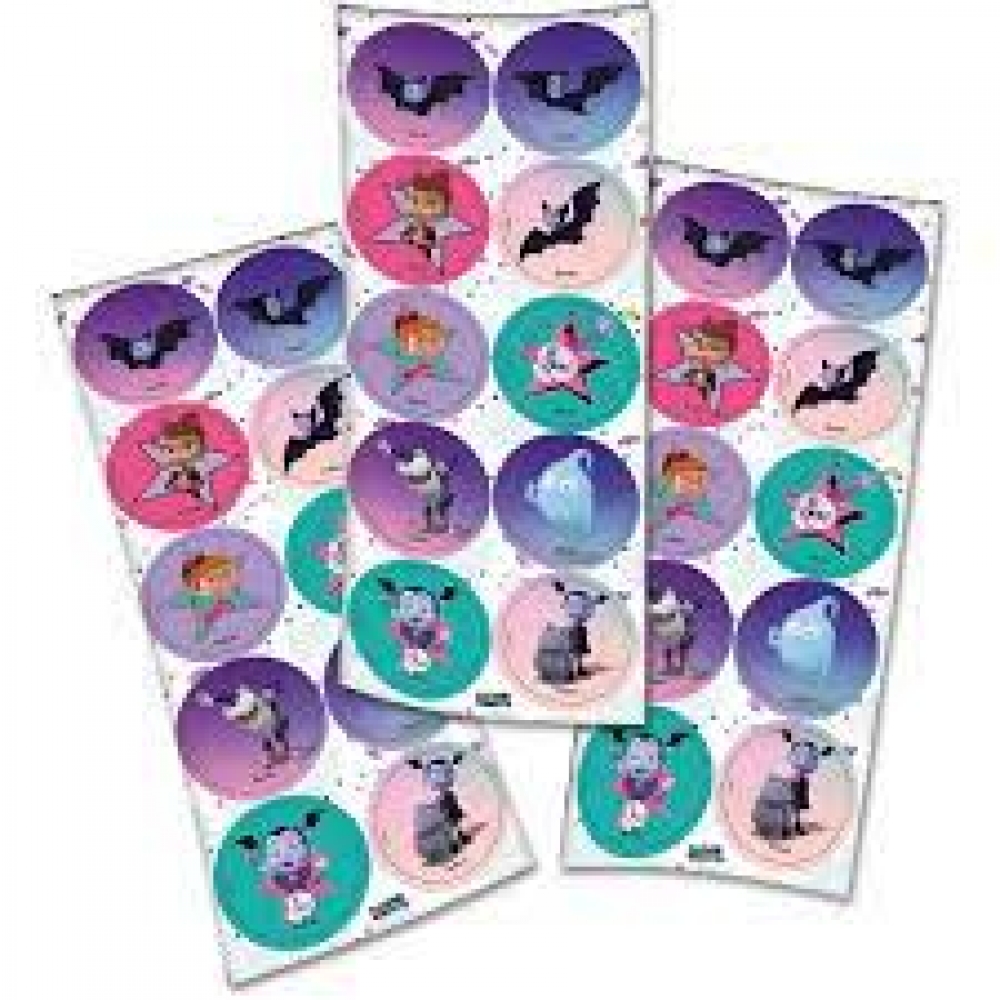 Adesivo Redondo Vampirina c/30 Festcolor - Temas Infantis