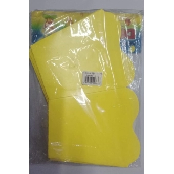 Cachepot Liso Amarelo c/8 Dafesta
