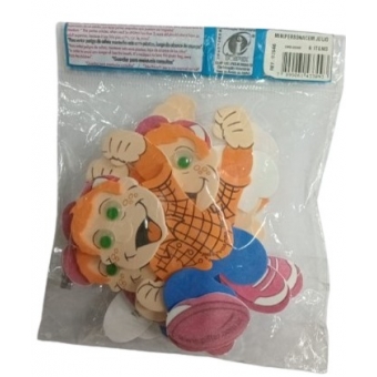 Mini Personagem E.V.A Júlio Cocoricó c/6 Piffer