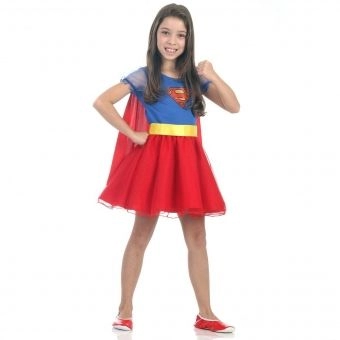 Fantasia Super Mulher Princesa Infantil