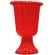 Vaso Grego Pequeno 750ml Vermelho Transparente - Descartáveis