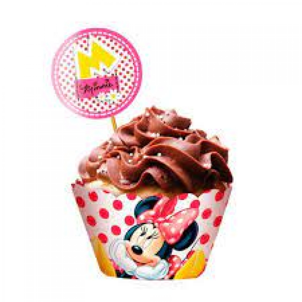 Cupcake Wrapper Red Minnie c/12 Regina Festas - Temas Infantis
